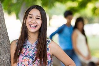 Girl smiling